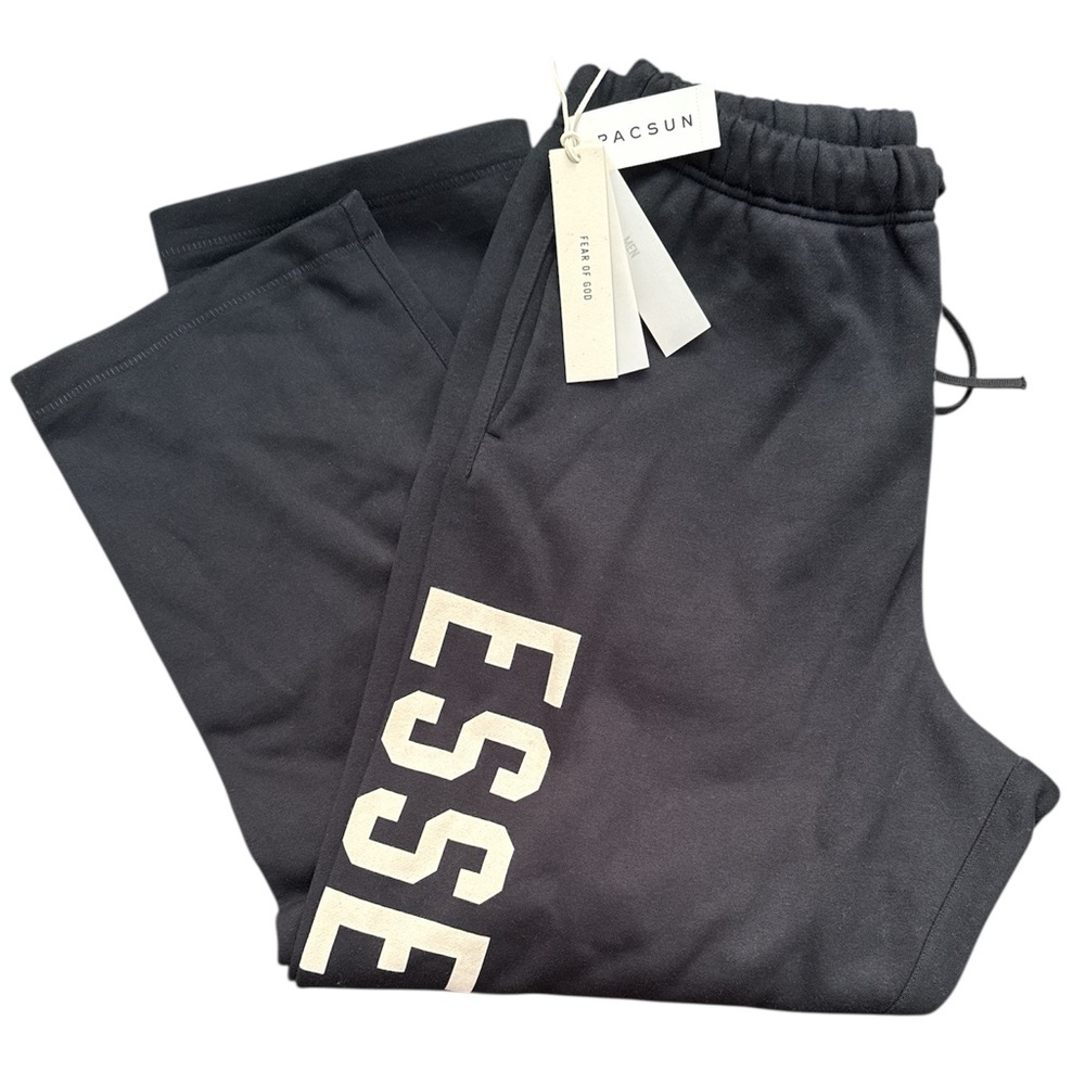 Black Essentials Fear Of God Lounge Sweatpants
